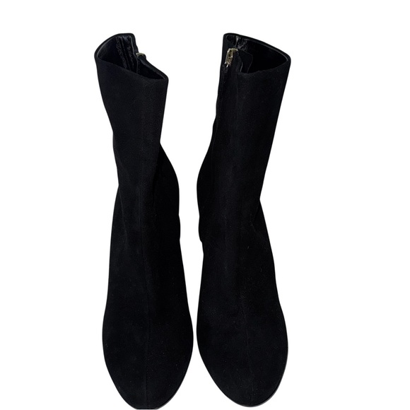 GUCCI Suede Studded Melville Heel Ankle Booties Sz 40 Black - Picture 4 of 15